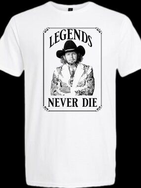 David Allan Coe Legends Never Die Short Sleeve T-Shirt